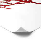 ウォームレッドシーコーラルno.11ビーチウォールアートプリント ポスター (角)