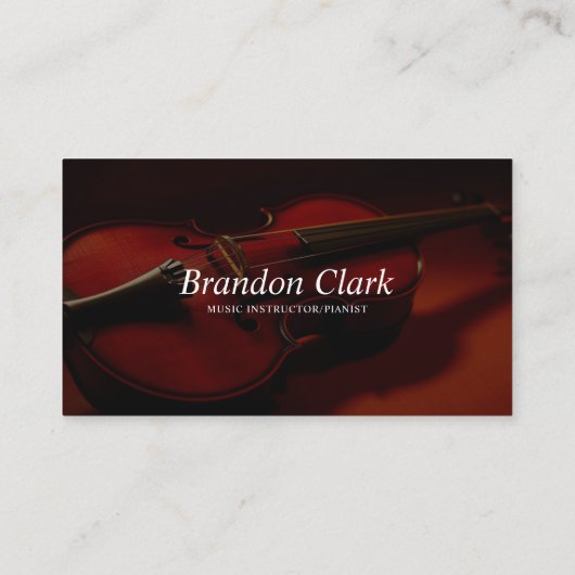 ウォームヴァイオリンインスタジオライトミュージシャン 名刺 (裏面)