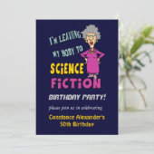 ウォーメンスおもしろいバースデーパーティ招待状 招待状 (スタンド正面)