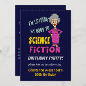 ウォーメンスおもしろいバースデーパーティ招待状 招待状 (正面/裏面)