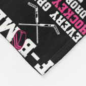 ウォーメンスアイスホッケーデザインフォーアホッケーマム  フリースブランケット (角)