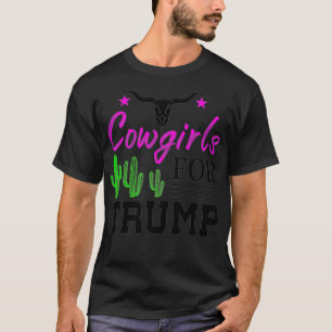 ウォーメンスウエスタンカントリーロデオ女性のカーボーイズフォートラ Tシャツ
