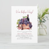 ウォーモダンズブライダルシャワー前の水色Vino 招待状 (スタンド正面)