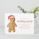 ウォーモダンタカラージンジャーブレッドマンホリデーパーティー 招待状 (スタンド正面)