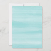 ウォーモダンターカラーブルーグラードタイポグラフィ 招待状 (裏面)