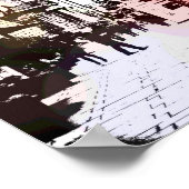 ウォーモダンターカラーロンドン通りシーンアポップ・アートのート ポスター (角)