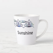 ウォーモダントリリーパーソナライズされたラテマグ カフェラテマグ (右)