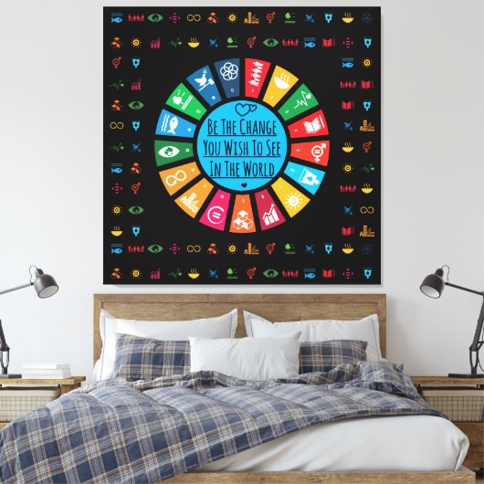 ウォーモダンルエレガントアートギャラリーアートキャンバスアート キャンバスプリント (インサイチュ (寝室))