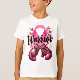 ウォーリアーボクシンググローブ ピンクリボン 乳がん アウェアネス Tシャツ