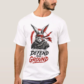 ウォーリアーラビット グラフィックTシャツ 激しいストリートウェア Tシャツ