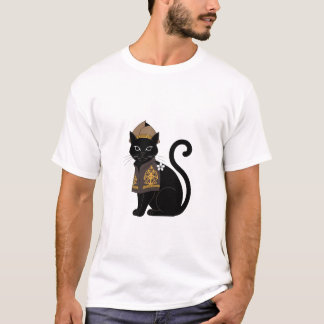 ウォーリャーブラックキャットグラフィックTシャツ Tシャツ