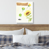 ウォールやる気を起こさせるアート – 時間をかけて開花 キャンバスプリント (インサイチュ (寝室))