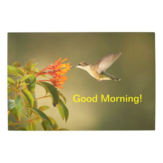 ウォールアーツグッドモーニング メタルプリント (正面)