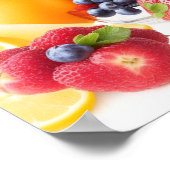 ウォールアートのエキゾチックなフルーツのポスター ポスター (角)