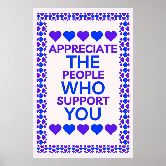 ウォールアートをサポートする人々に感謝 ポスター (正面)