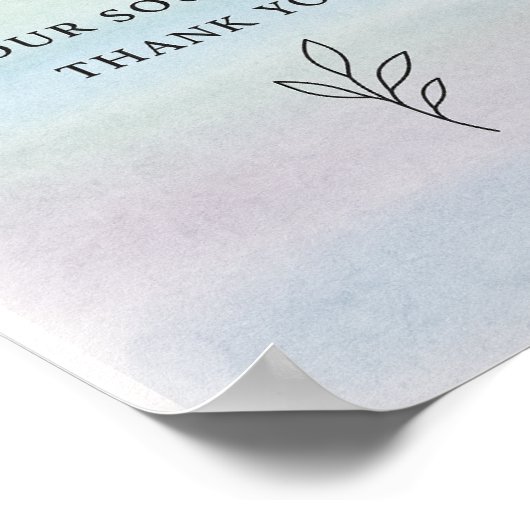 ウォールアートを吸い込む ポスター (角)