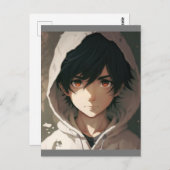 ウォールアートアニメボーイ・ポスター ポストカード (正面/裏面)