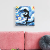 ウォールアートオイルペインティングデジタルプリント、孤独な女性 キャンバスプリント (インサイチュ (リビング))