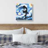 ウォールアートオイルペインティングデジタルプリント、孤独な女性 キャンバスプリント (インサイチュ (寝室))