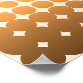 ウォールアートグラデーションドットモダングラフィックポスター ポスター (角)