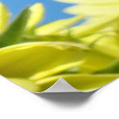 ウォールアートサンフラワーズアートプリントブルースカイキャンバス ポスター (角)