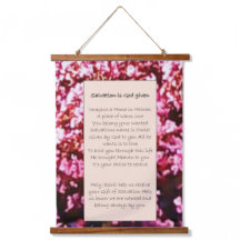 ウォールアートスクロール「救いは神与えだ」