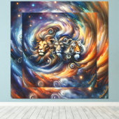 ウォールアートスタイルバイトレアルコレクションウッドアート キャンバスプリント (インサイチュ (ウッドフロア))