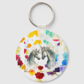 ウォールアートスタイルバイトレアルコレクションウッドアート キーホルダー (裏面)