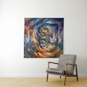 ウォールアートスタイルバイトレアルコレクションウッドアート タペストリー (インサイチュ(横))