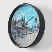 ウォールアートデコールクロック 壁時計 (傾斜)