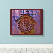 ウォールアートデザイン キャンバスプリント (インサイチュ (ウッドフロア))