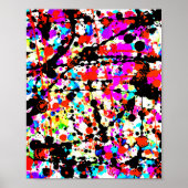 ウォールアートプリントのオリジナル絵を描抽象芸術 ポスター (正面)