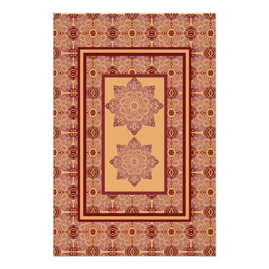 ウォールアートポスター桃と鳩 ポスター (正面)