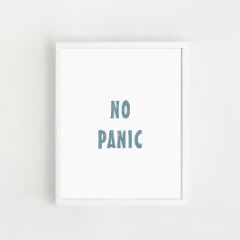 ウォールアートレタリング「No panic」おもしろいポスター ポスター