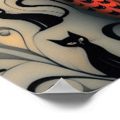 ウォールアートレフェムブラックキャッツポスター ポスター (角)