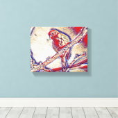 ウォールアート制作 – 筆の跡の旅» キャンバスプリント (インサイチュ (ウッドフロア))