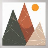 ウォールアート北欧ヒルズインザデイのポスター ポスター (正面)