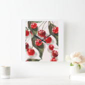 ウォールアート スクエア壁時計 (ホーム)