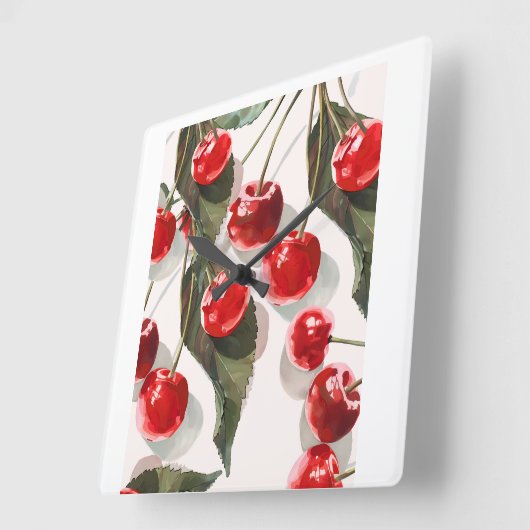 ウォールアート スクエア壁時計 (傾斜)