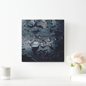 ウォールアート&デコル>時計 スクエア壁時計 (ホーム)