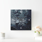 ウォールアート&デコル>時計 スクエア壁時計 (ホーム)