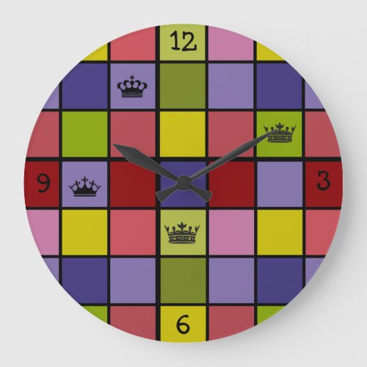 ウォールアート&デコル>時計 ラージ壁時計 (正面)