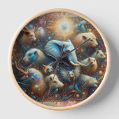 ウォールアート&デコールクロック 壁時計 (正面)