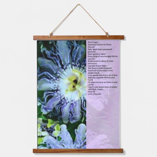 ウォールアート「二つのブドウ」 吊り下げ型タペストリー (正面)