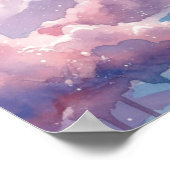 ウォールアート。明るい雲 ポスター (角)