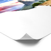 ウォールアートUSAマップのポスター ポスター (角)