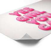 ウォールアートYesユーカブルガール ポスター (角)