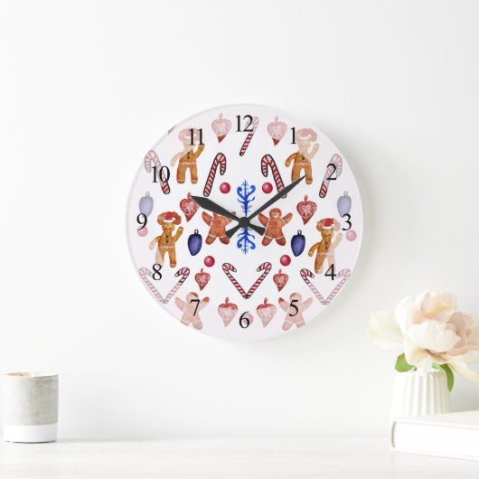 ウォールクロックスイートクリスマス ラージ壁時計 (ホーム)