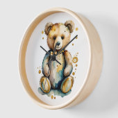 ウォールクロックベア金ゴールド 壁時計 (傾斜)