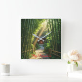 ウォールクロックマイパラダイス スクエア壁時計 (ホーム)